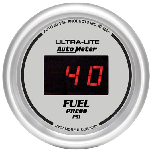 Autometer Ultra-Lite 52MM 5-100 PSI Digital Fuel Pressure Gauge - Burkken Auto Parts