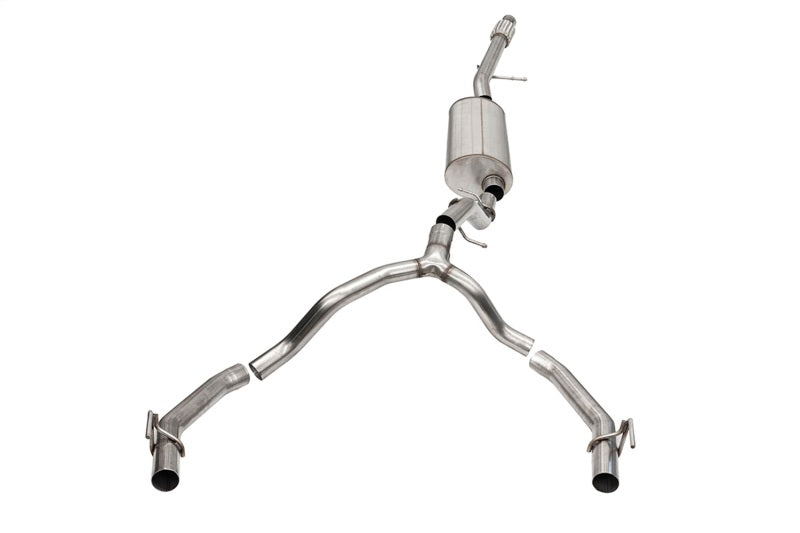 Corsa 2021-2025 Cadillac Escalade ESV 6.2L Dual Rear 3.5/2.75in Sport Cat-Back Uses Factory Bezels - Burkken Auto Parts