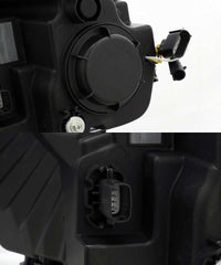 AlphaRex 15-17 Ford F-150 PRO-Series Projector Headlights Plank Style Black w/Activ Light/Seq Signal - Burkken Auto Parts