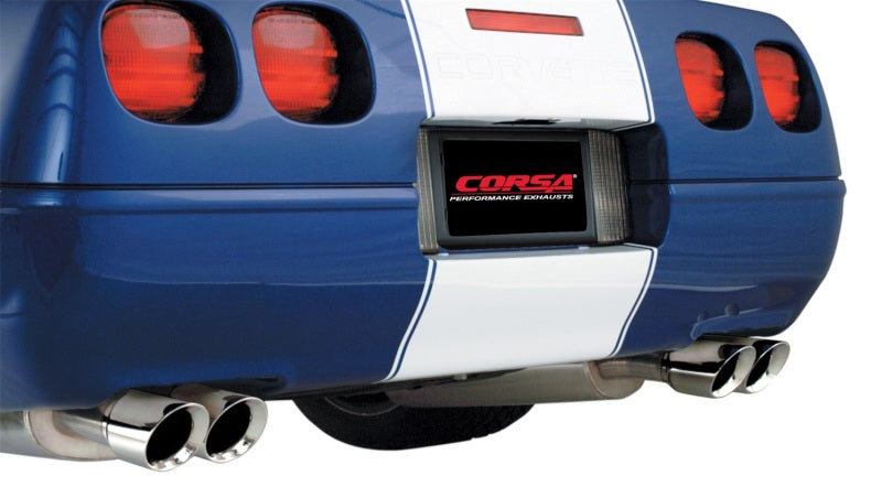 Corsa 1996-1996 Chevrolet Corvette C4 5.7L V8 LT4 Polished Sport Cat-Back Exhaust - Burkken Auto Parts
