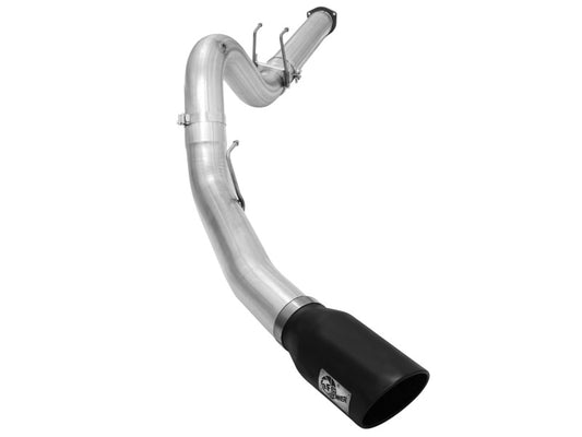 aFe Atlas Exhausts 5in DPF-Back Aluminized Steel Exhaust Sys 2015 Ford Diesel V8 6.7L (td) Black Tip - Burkken Auto Parts