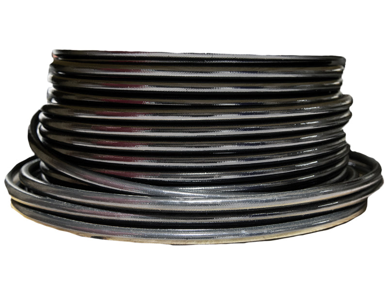 Aeromotive PTFE SS Braided Fuel Hose - Black Jacketed - AN-12 x 8ft - Burkken Auto Parts