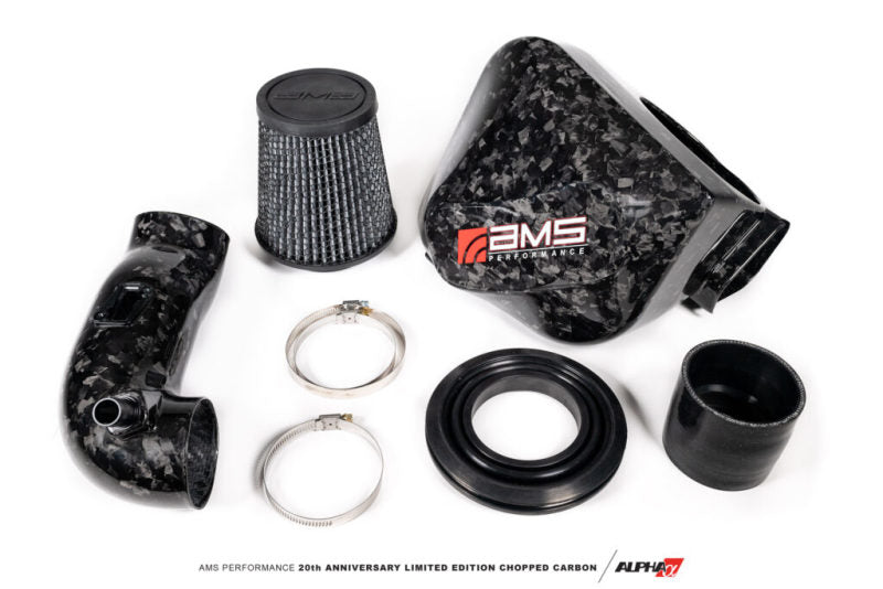 AMS Performance 2020+ Toyota Supra A90 Chopped CF Cold Air Intake System (Does Not Fit w/ Strut Bar) - Burkken Auto Parts