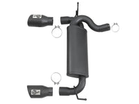 aFe Rebel Series 2.5in 409 SS Axle-Back Exhaust w/ Black Tips 2007+ Jeep Wrangler (JK) V6 3.6L/3.8L - Burkken Auto Parts