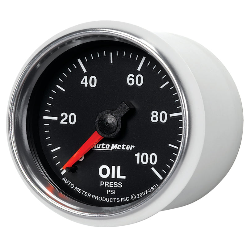 Autometer GS 52mm 0-100 PSI Mechanical Oil Pressure Gauge - Burkken Auto Parts