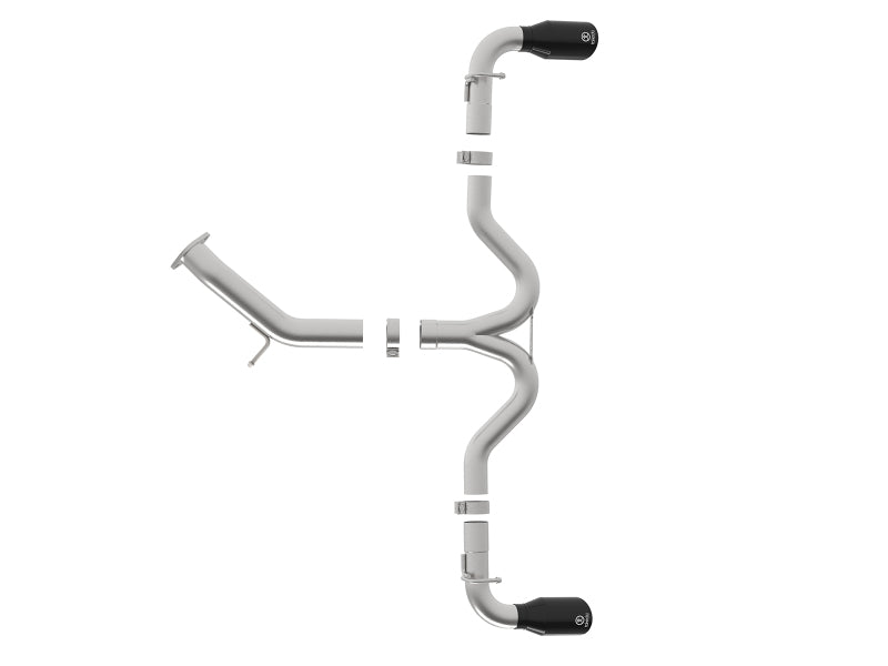 aFe Takeda 3-2.5in 304 SS Axle-Back Exh System w/Black Tip 2018 Hyundai Elantra GT Sport I4-1.6L (t) - Burkken Auto Parts