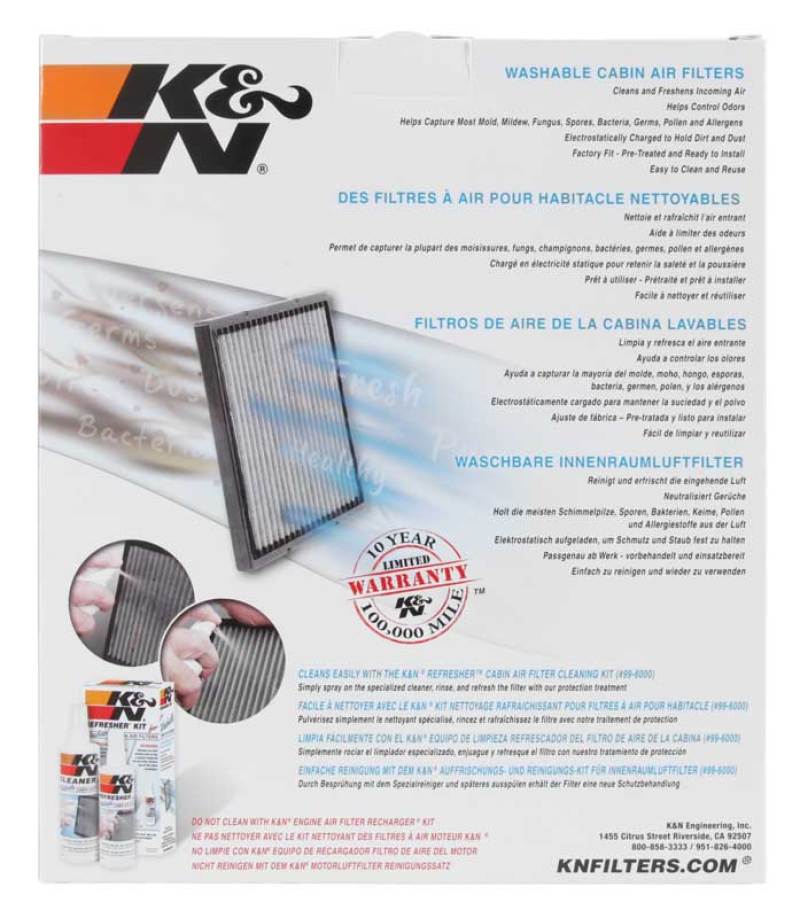 K&N Replacement Cabin Air Filter - Burkken Auto Parts