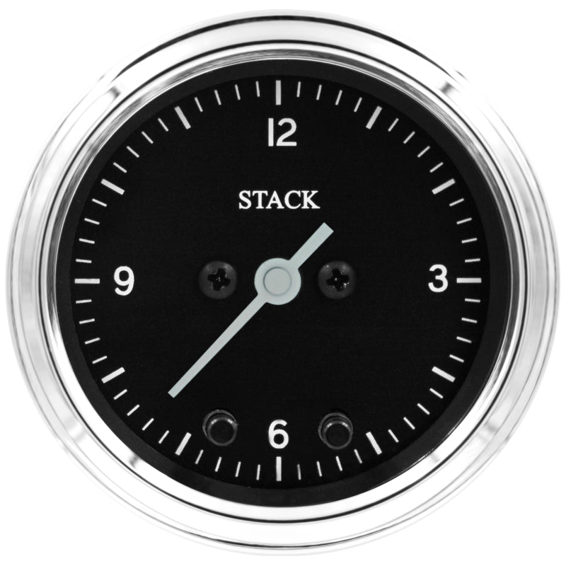 Autometer Stack Analog Clock Gauge - Classic - Burkken Auto Parts