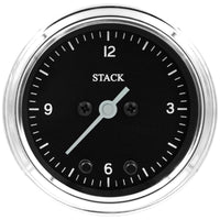 Autometer Stack Analog Clock Gauge - Classic - Burkken Auto Parts
