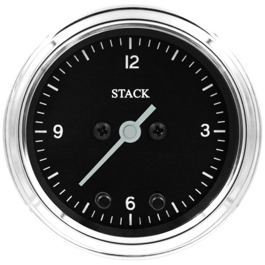 Autometer Stack Analog Clock Gauge - Classic - Burkken Auto Parts