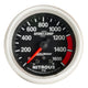 Autometer Sport-Comp II Pro Control 2-5/8in 1600 PSI Nitrous Pressure Gauge w/ Peak and Warn - Burkken Auto Parts