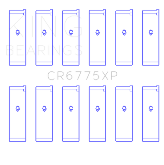 King Engine Bearings Nissan VQ35DE Performance Rod Bearing Set - Size STDX