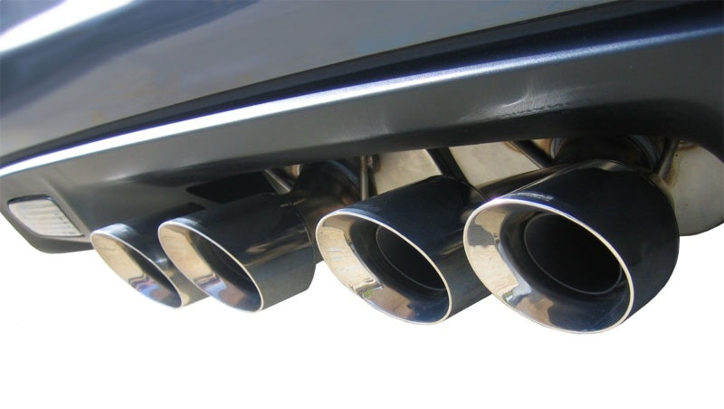 Corsa 2012-2013 Chevrolet Corvette C6 ZR1 Sport Cat-Back Dual Rear Exit w/ Twin 4.0in Pol Tips - Burkken Auto Parts