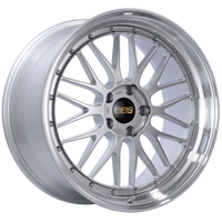 BBS LM 20x10 5x120 ET33 Diamond Silver Center Diamond Cut Lip Wheel -82mm PFS/Clip Required - Burkken Auto Parts