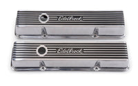 Edelbrock Valve Cover Elite II Series Chevrolet 1959-1986 262-400 CI V8 Low Polished - Burkken Auto Parts