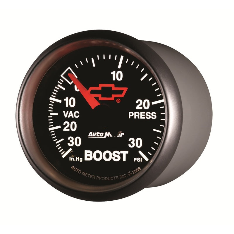 Autometer Sport-Comp II GM 52mm 30 PSI Mechanical Boost Vacumm Gauge - Burkken Auto Parts