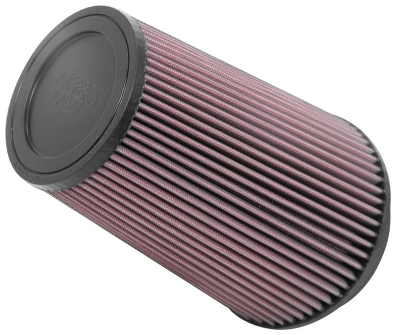 K&N Universal Clamp-On Air Filter 5in FLG / 6-1/2in B / 4-3/8in T / 8-3/4in H - Burkken Auto Parts