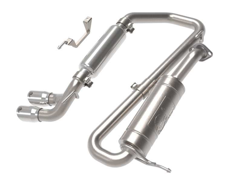 aFe 18-21 Suzuki Jimny Takeda 2-1/4in. 304 SS Cat-Back Exhaust w/ Polished Tip - Burkken Auto Parts