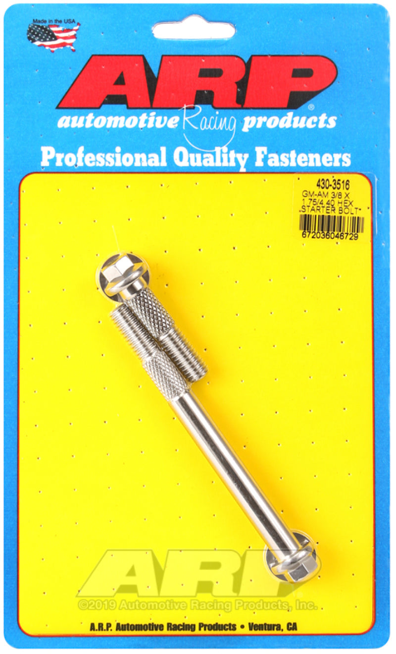 ARP GM 3/8 X 1.750/4.400 Hex SS Starter Bolt Kit - Burkken Auto Parts