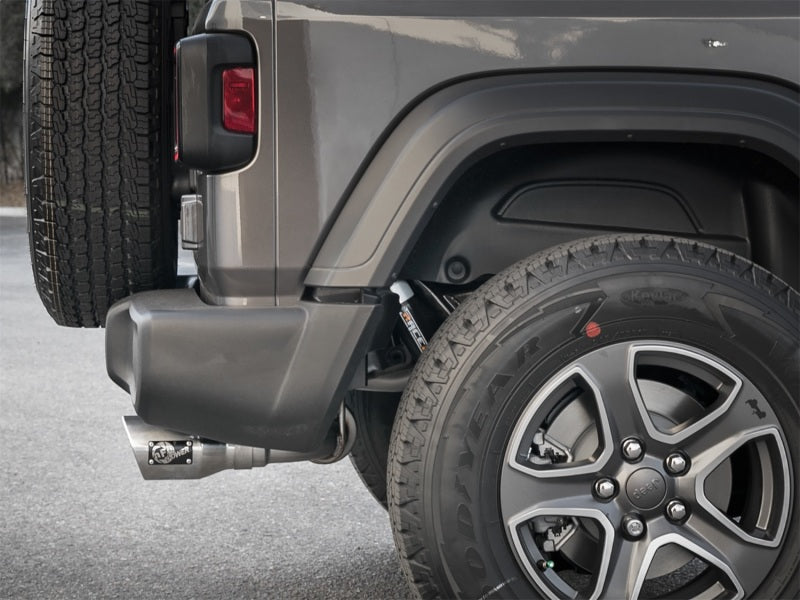 aFe Rebel Series 2.5in 409 SS Cat-Back Exhaust w/ Polished Tips 2018+ Jeep Wrangler (JL) V6 3.6L - Burkken Auto Parts