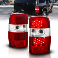 ANZO 2000-2006 Chevrolet Suburban LED Taillights Red/Clear - Burkken Auto Parts