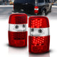 ANZO 2000-2006 Chevrolet Suburban LED Taillights Red/Clear - Burkken Auto Parts