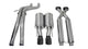 Corsa 2006-2010 Jeep Grand Cherokee 6.1L SRT-8 V8 Black Sport Cat-Back Exhaust - Burkken Auto Parts