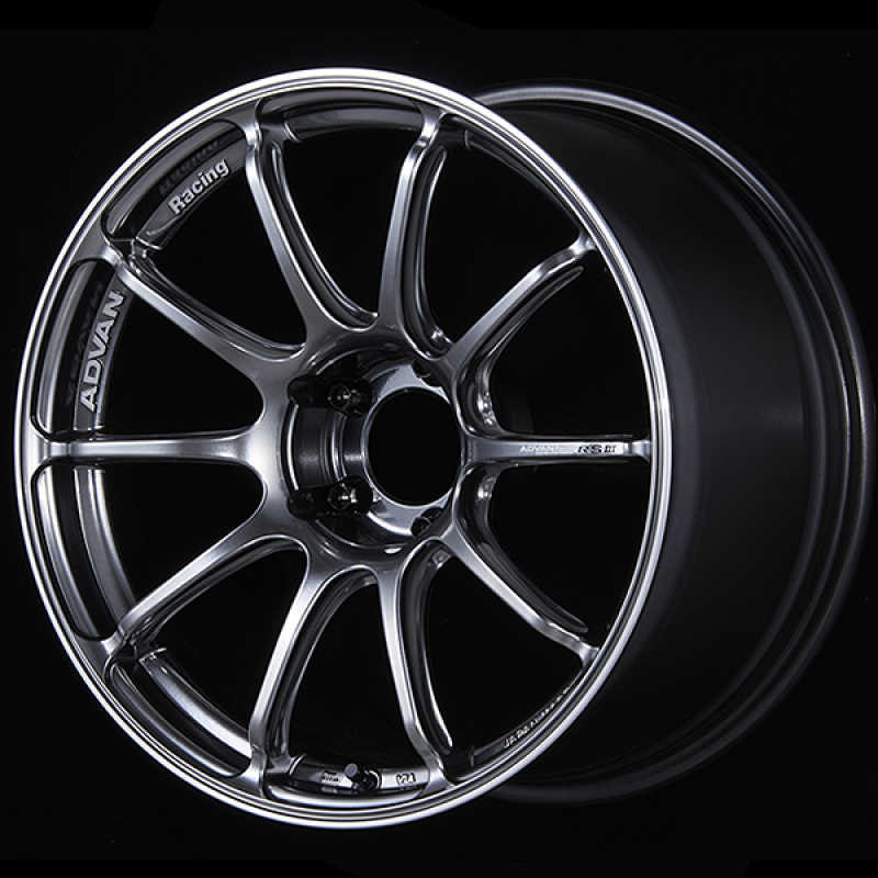 Advan RSIII 18x8.0 / +33 Offset / 5x110 / 65.2mm Bore / Racing Hyper Black and Ring - Burkken Auto Parts