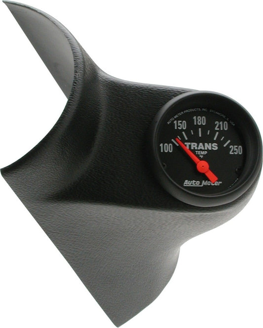 Autometer Z Series 52.4mm 100-250 Degrees F Transmission Gauge & Gauge Pillar Mount - Burkken Auto Parts