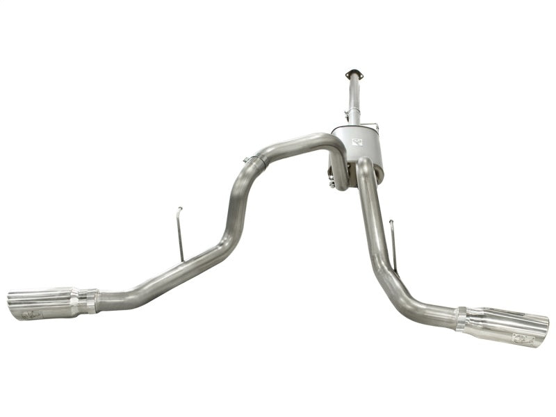 aFe MACHForce XP Exhausts 3inSS Dual Side Exit Cat-Back 11-14 Ford F150 Ecoboost V6-3.5L (TT) - Burkken Auto Parts