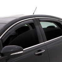 AVS 06-12 Ford Fusion Ventvisor In-Channel Front & Rear Window Deflectors 4pc - Smoke - Burkken Auto Parts