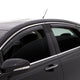 AVS 06-12 Ford Fusion Ventvisor In-Channel Front & Rear Window Deflectors 4pc - Smoke - Burkken Auto Parts