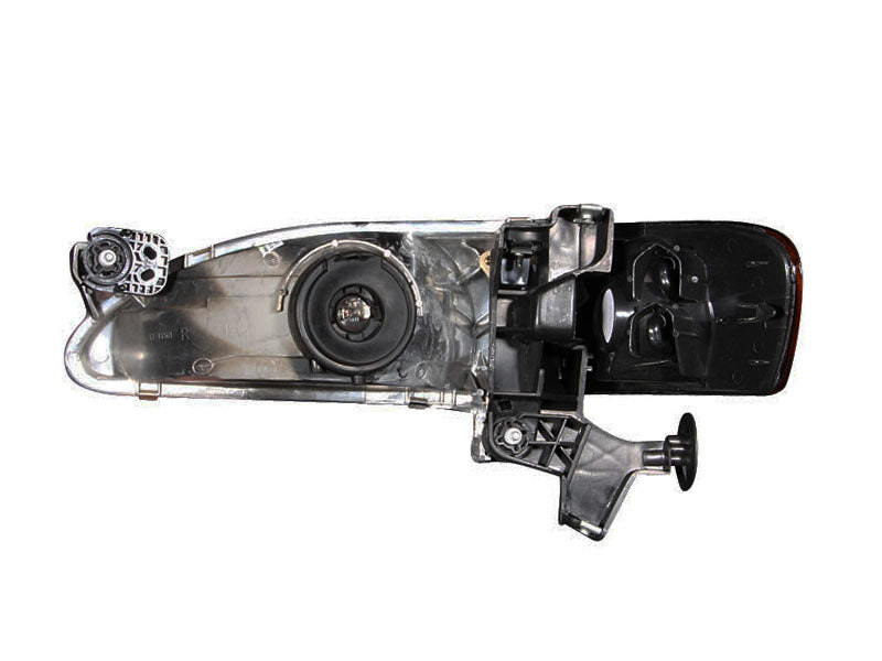 ANZO 1998-2000 Toyota Corolla Crystal Headlights Black - Burkken Auto Parts