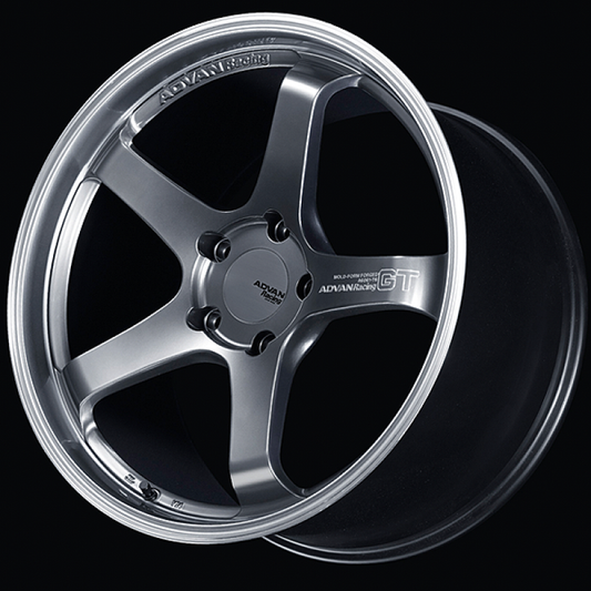 Advan GT for Porsche 20x11.5 / +53 Offset / 5x130 / Machining and Hyper Platinum Black - Burkken Auto Parts