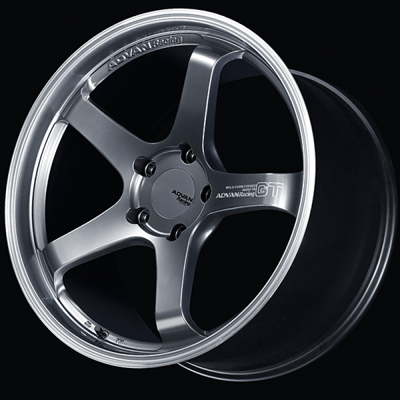 Advan GT for Porsche 19x12.0 / +63 Off / 5x130 / 71.6mm Bore / Machining and Hyper Platinum Black - Burkken Auto Parts