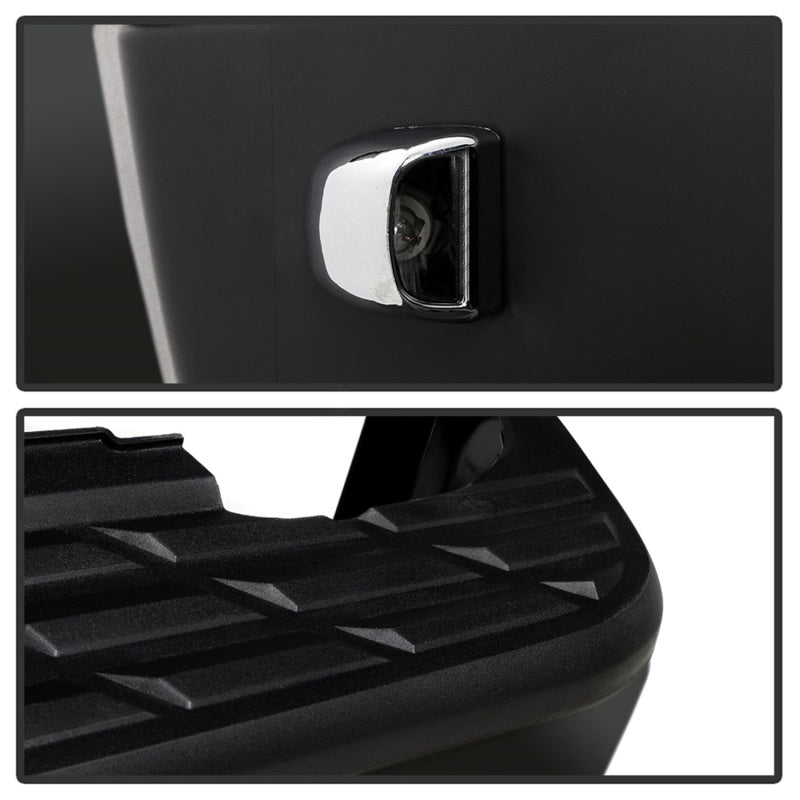 xTune 07-13 Chevy Silverado 1500 w/Parking Sensor OEM Style Steel Rear Bumper - BLK RB-CS07-SET-WS-B - Burkken Auto Parts