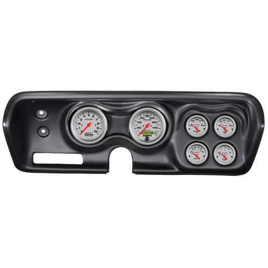 Autometer Ultra-Lite Kit 71-74 Charger/ GTX/ Road Runner Dash Kit 6pc Tach/MPH/Fuel/Oil/WTMP/Volt - Burkken Auto Parts