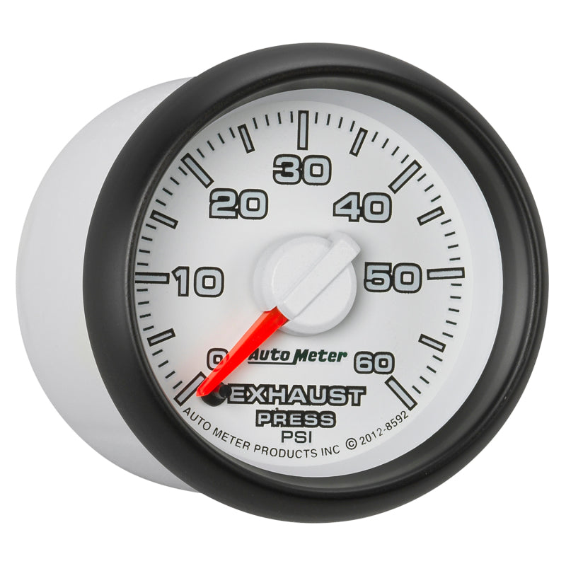 AutoMeter Gauge Exhaust Press. 2-1/16in. 60PSI Stepper Motor Ram Gen 3 Factory Match - Burkken Auto Parts