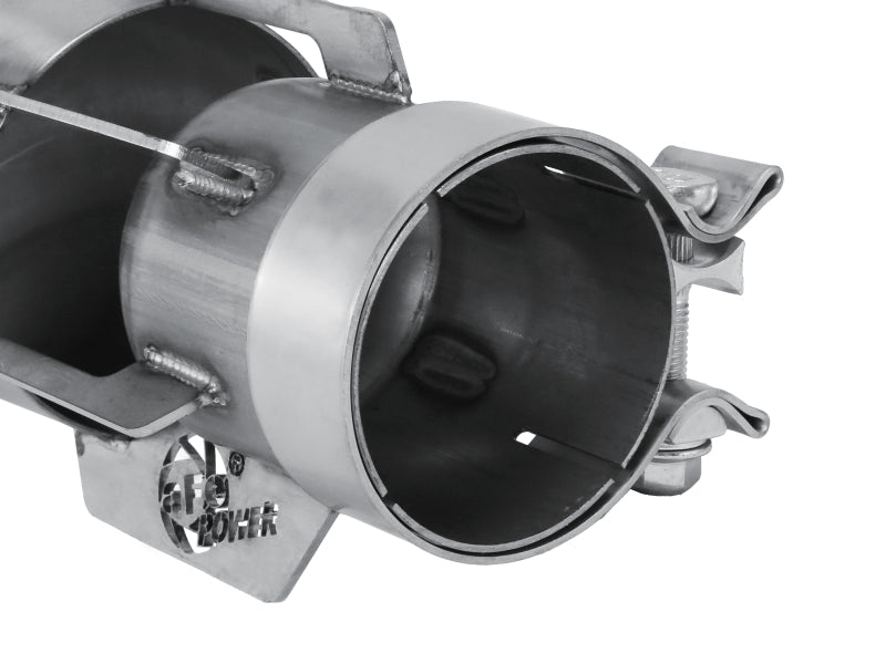 aFe MACH Force-Xp 304 Stainless Steel Clamp-on Exhaust Tip Brushed - Burkken Auto Parts