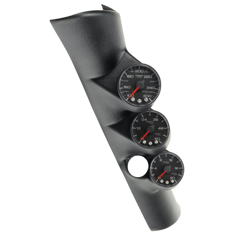 Autometer 98-02 Dodge Ram Spek-Pro Pillar Kit 0-60 PSI/0-2000F/100-300F w/ Speaker Hole - Burkken Auto Parts