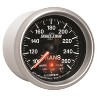 Autometer Elite 52.4mm 100-260F Transmission Temprature Peak & Warn w/ Electronic Control Gauge - Burkken Auto Parts