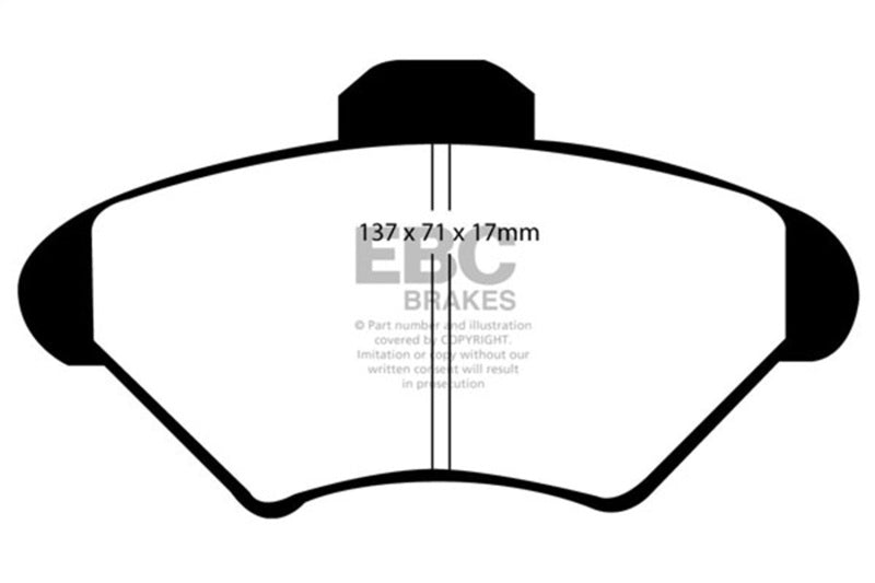 EBC 94-98 Ford Mustang 3.8 Redstuff Front Brake Pads - Burkken Auto Parts