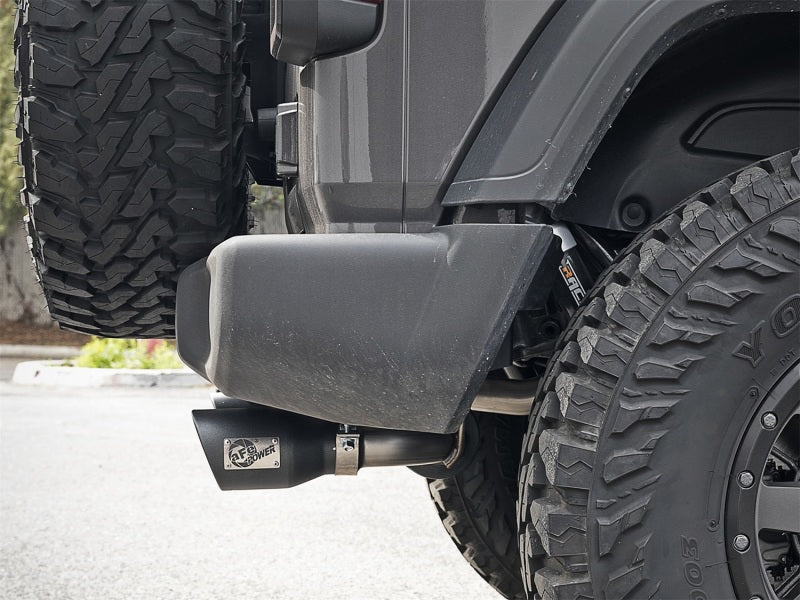 aFe Rebel Series 2.5in 409 SS Axle-Back Exhaust w/ Black Tips 2018+ Jeep Wrangler (JL) V6 3.6L - Burkken Auto Parts
