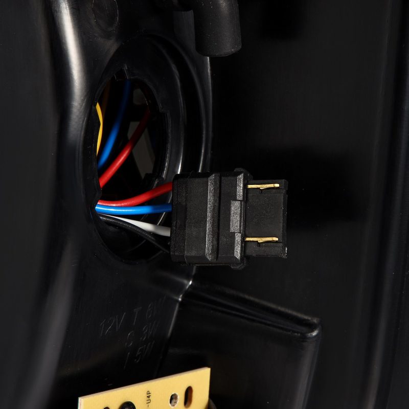 AlphaRex 17-19 Ford F250 Super Duty PRO-Series LED Tail Lights Jet Black (w/o Blind Spot Sensor) - Burkken Auto Parts