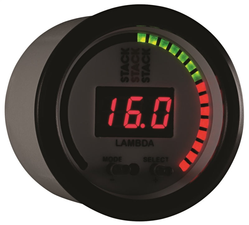 Autometer Stack 52mm Pro-Control Wideband Air/Fuel Ratio (Lambda) Gauge - White - Burkken Auto Parts