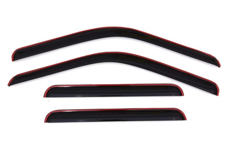 AVS 99-16 Ford F-250 Supercrew Ventvisor In-Channel Front & Rear Window Deflectors 4pc - Smoke - Burkken Auto Parts