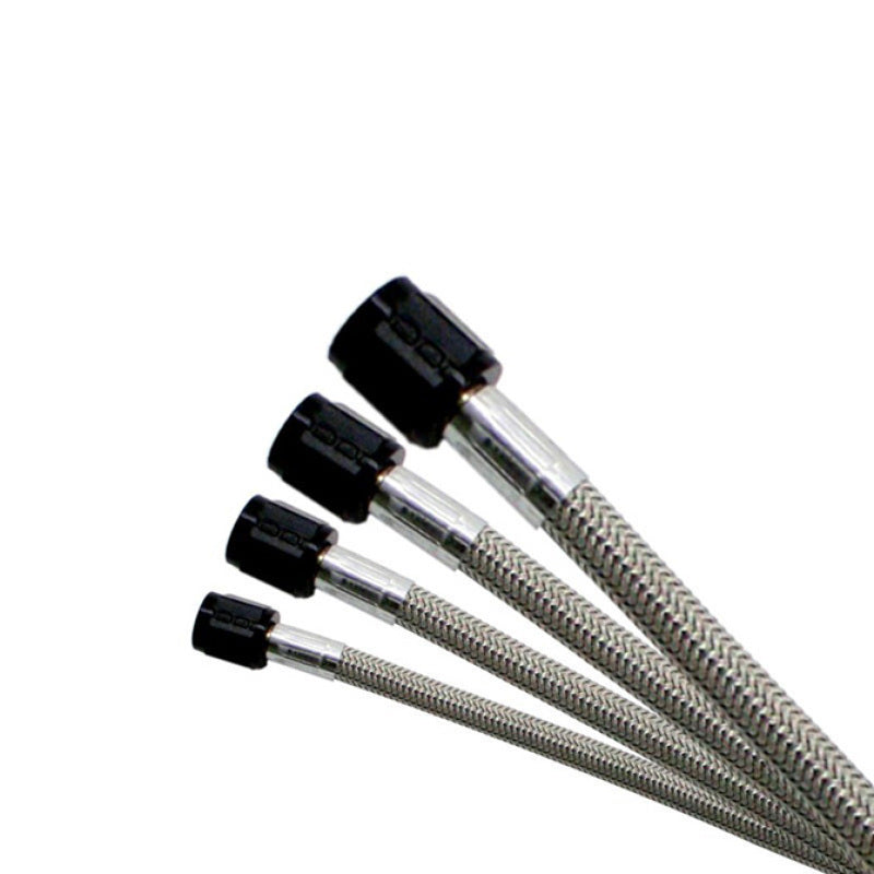 Nitrous Express 6AN 14ft Stainless Steel Braided Hose - Black - Burkken Auto Parts