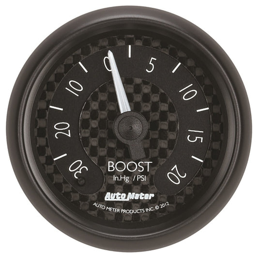 Autometer GT Series 52mm Mechanicl 30 In Hg/20 psi Vacuum/Boost Gauge - Burkken Auto Parts
