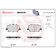 Brembo OE 19-24 Volvo XC40 PRIME Ceramic Brake Pad - Rear