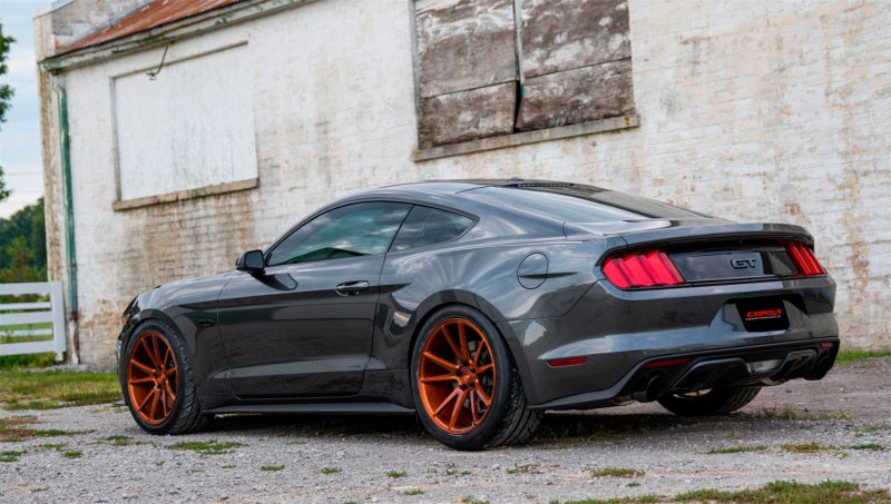 Corsa 2015-2017 Ford Mustang GT 5.0 3in Axle Back Exhaust Black Dual Tips (Touring) - Burkken Auto Parts